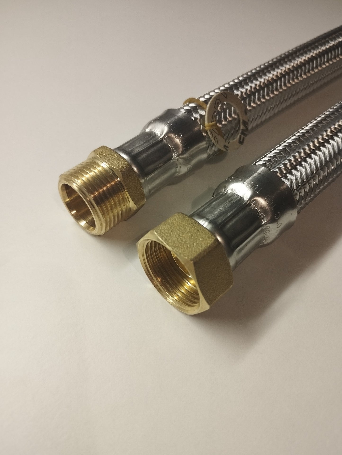 Flexschlauch DN19 3/4" IG x 3/4" AG mit Edelstahlumflechtung