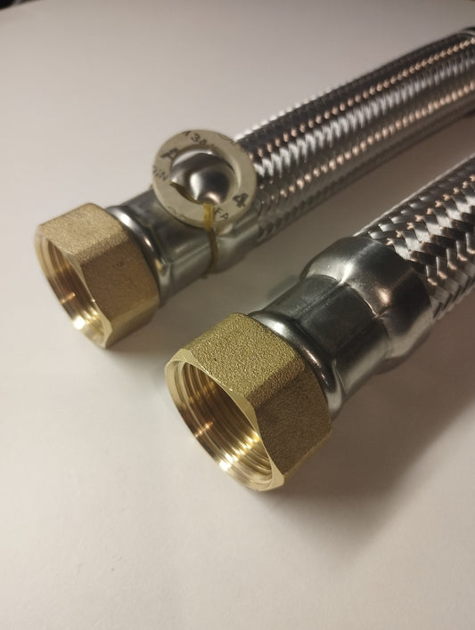 Flexschlauch DN25 1" IG x 1" IG mit Edelstahlumflechtung