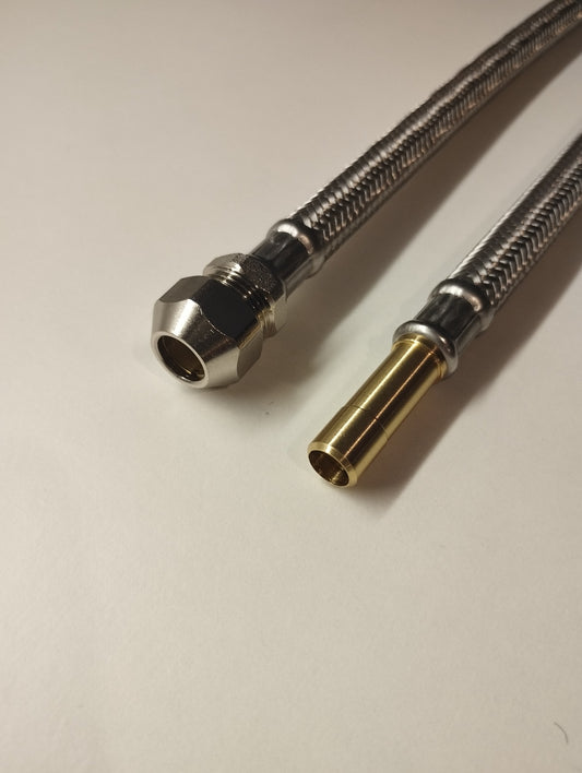 Flexschlauch DN8 10 mm Quetschverschraubung x 10 mm Rohrstutzen