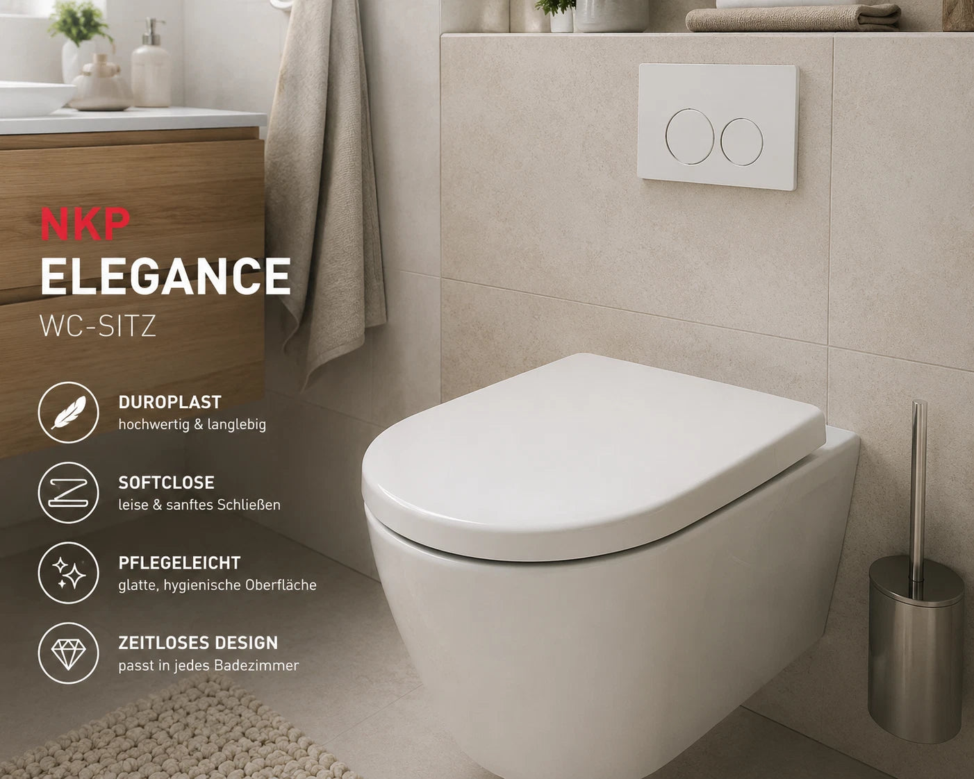 NKP Elegance WC-Sitz – Duroplast mit Softclose